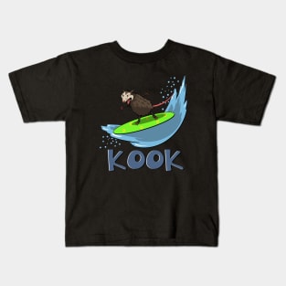 Surfing kook opossum Kids T-Shirt